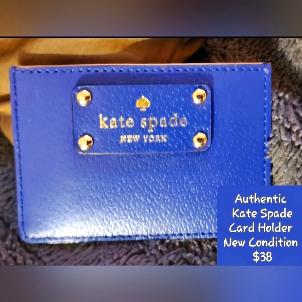 Kate Spade Card Holder in Gorgeous Indigo Blue